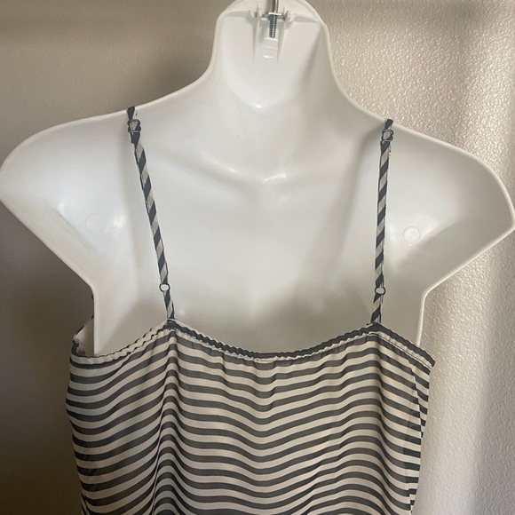 Xhilaration Black and White Striped Spaghetti Strap Top - Picture 4 of 7